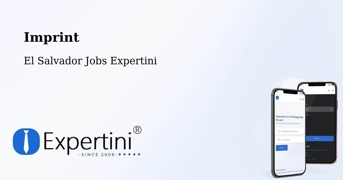Imprint – Corinto - El Salvador Jobs Expertini